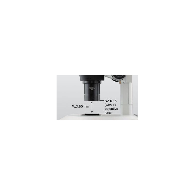 Microscope stéréo zoom Evident Olympus SZX16, trino, 16,4:1, 7-115x, 60 mm, SZX2-ILLTQ LED