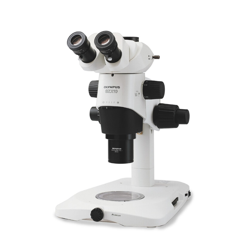 Microscope stéréo zoom Evident Olympus SZX10, trino, 10:1, 6,3-63x, 81 mm, SZX2-ILLTQ LED