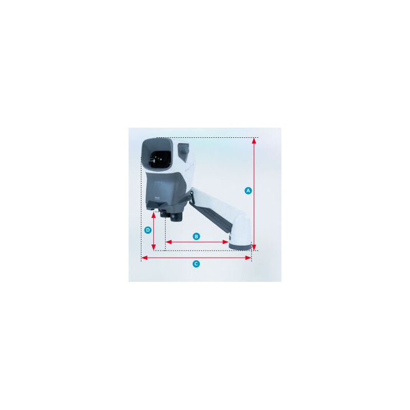 Microscope stéréoscopique Vision Engineering MANTIS IOTA mit "Verso Universalstativ" (ohne Objektive) SMI200
