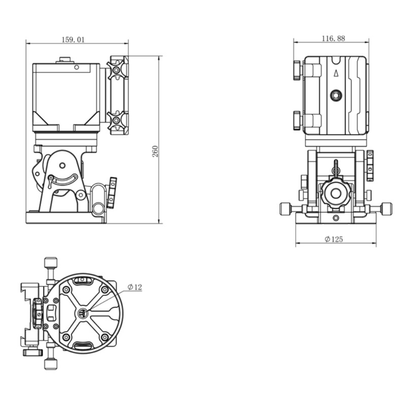 Monture iOptron HAE43B-EC AZ/EQ dual SWG iMate