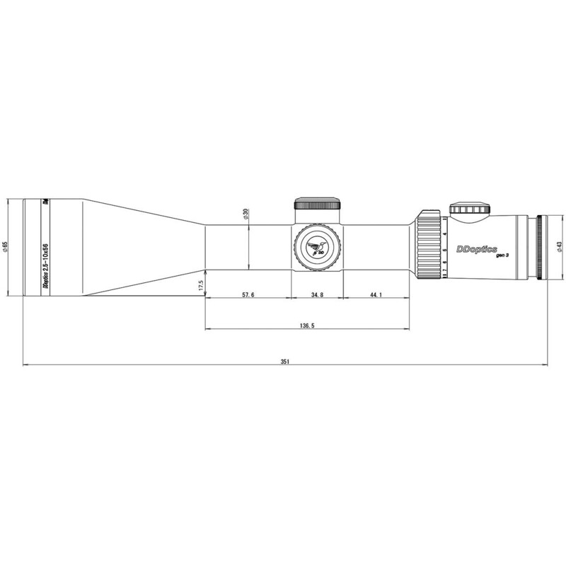 Lunette de tir DDoptics Nighteagle V4 2,5-10x56 Gen 3
