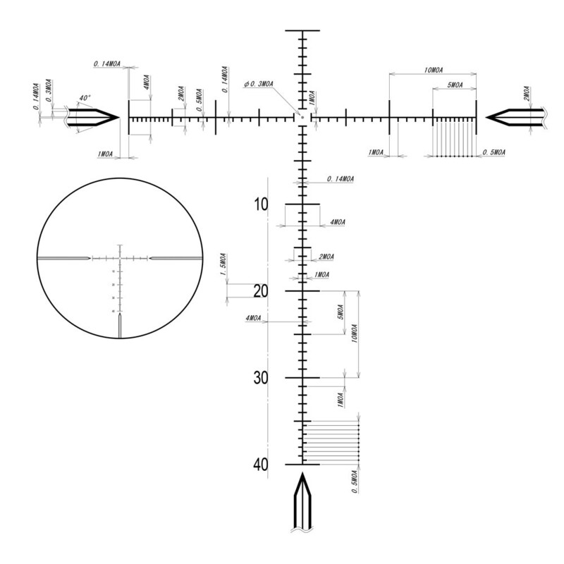 Lunette de tir DDoptics DDMP V6 5-30x56 tacA MOA