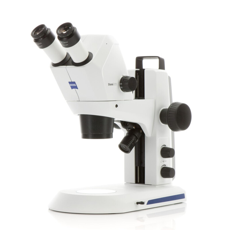 Microscope stéréo zoom ZEISS Stemi 305 cam W, K EDU, bino, Greenough, w.d. 110 mm, 10x/23, 8-40x, spot K LED, 4 MP, Wi-Fi