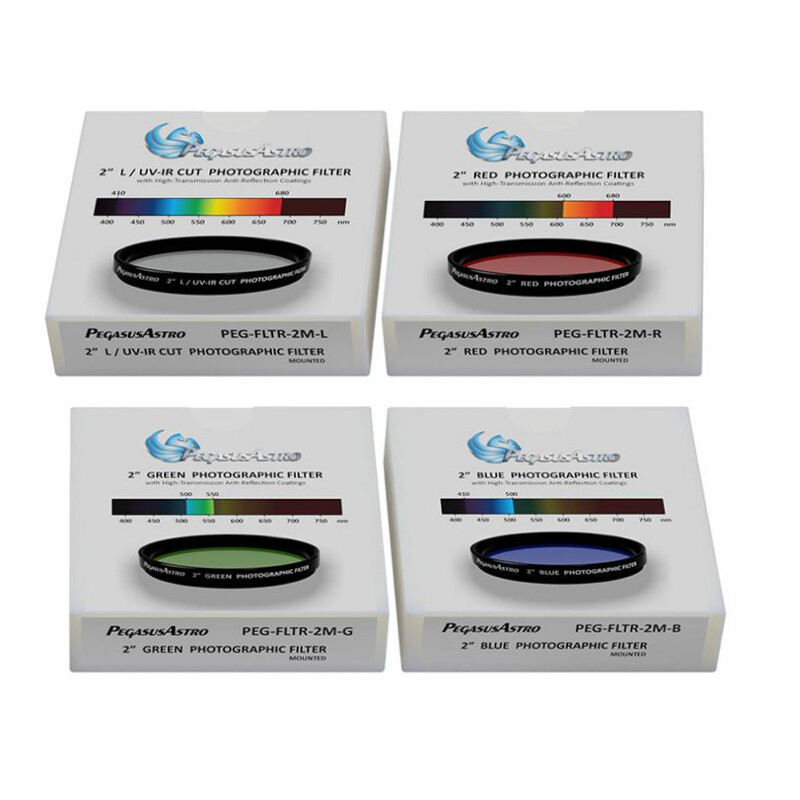 PegasusAstro Filterrad Indigo + Filter LRGB 2"