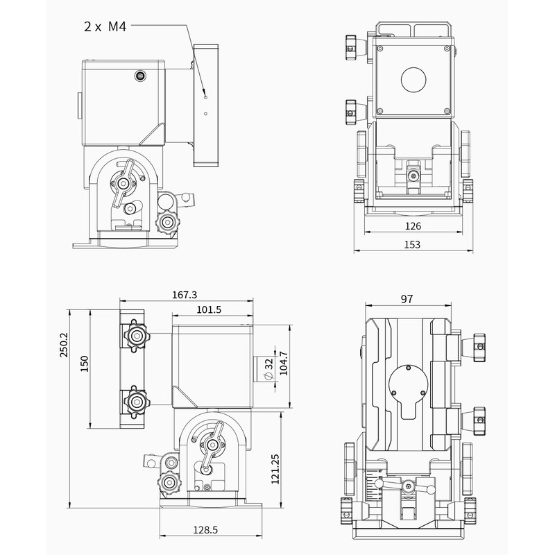 Monture ZWO AM7 Harmonic Equatorial + Tripod TC40