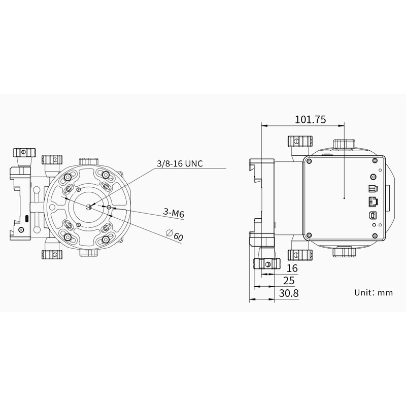 Monture ZWO AM7 Harmonic Equatorial + Tripod TC40
