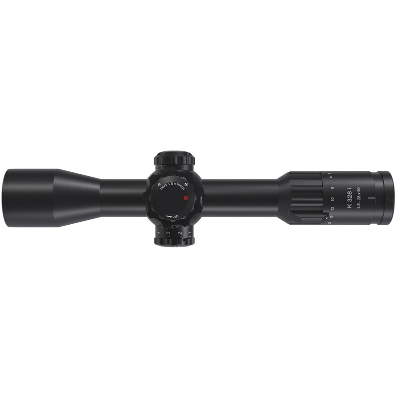 Lunette de tir Kahles K328i 3,5-28x50, SKMR4+, ccw, links, Refined