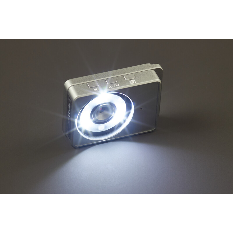FPS Loupe électronique Magic Loupe Cube – compacte, zoom de 7x à 19x, lumière UV et écran de 2,4 pouces, carte SD incluse