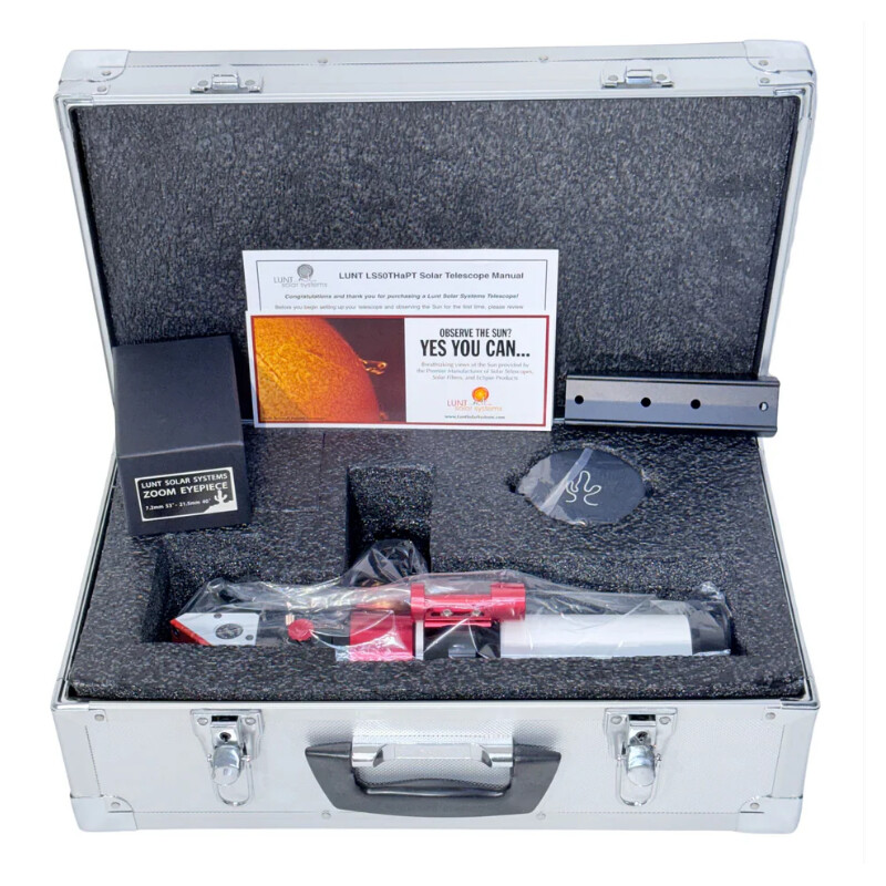 Télescope solaire Lunt Solar Systems ST 50/350 LS50C Ha / B600 PT DS Premium PLUS Kit
