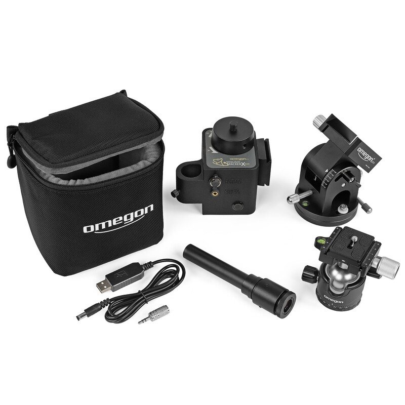 Monture Omegon Kit Segugio Tracker avec rotule, table équatoriale Deluxe et viseur polaire