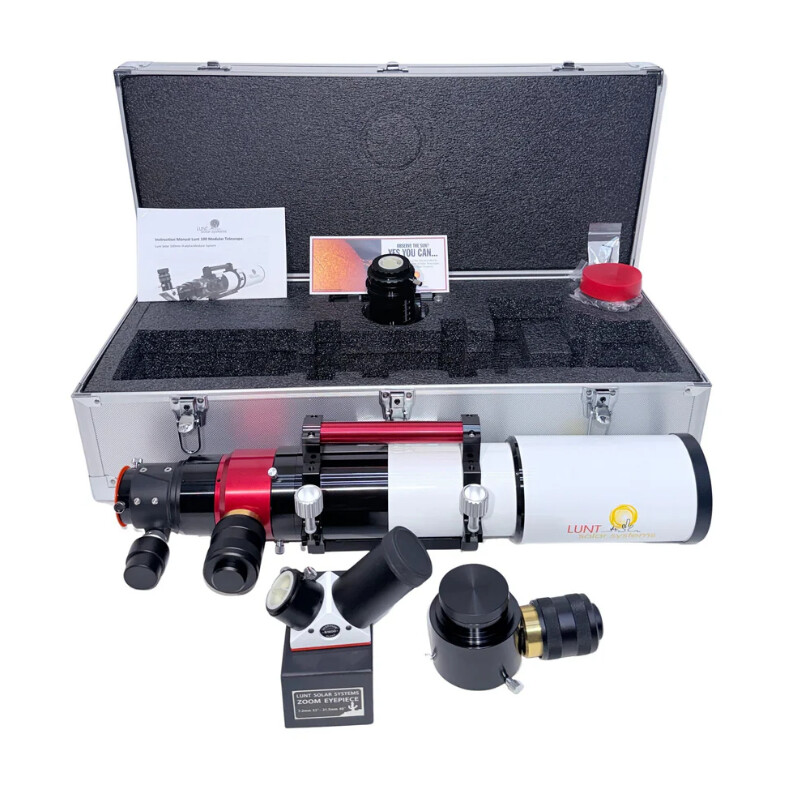 Lunt Solar Systems Télescope solaire ST 100/700 LS100MT Ha / B1800 PT DS Premium PLUS Kit